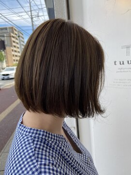 トゥーリ 藤崎店(tuuli) ミニボブ！透明感カラー！