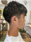 刈り上げツーブロック メンズビジネスベリーショート