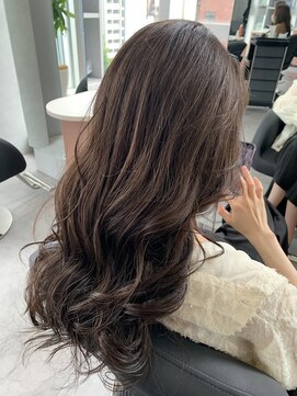 ジエクト カナウ(The Ect canow) レイヤーロング/グレーベージュ/髪質改善トリートメント