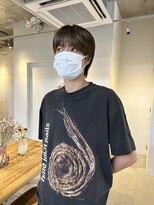 コンティニュー オモテサンドウ(CONTINUE OMOTESANDO)&nbsp;大人気！サラッと決まるシースルーバングメンズカットヘア