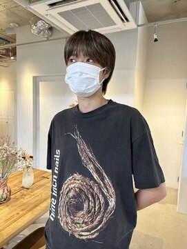 コンティニュー オモテサンドウ(CONTINUE OMOTESANDO) 大人気!サラッと決まるシースルーバングメンズカットヘア