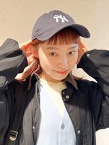 ルル 表参道(lulu.)&nbsp;暖色カラー/暖色/オレンジ/ピンク/ボブ/重めカット