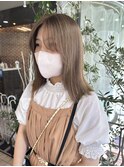 ブリーチ一回でまろやかミルクティーベージュ♪【平井花菜美】