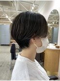 ハンサムショート×オリーブカラー