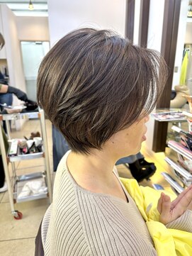 ヘアアーク(HAIR arc) ショートカット#京成津田沼#京成大久保#奏の杜#グレージュ