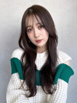 アイティーバイアルバム 藤沢店(IT by ALBUM)&nbsp;くびれヘア_グレーベージュレイヤーロング前髪パーマ_9430