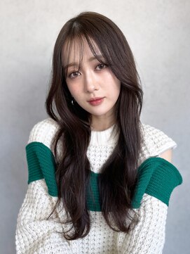 アイティーバイアルバム 藤沢店(IT by ALBUM) くびれヘア_グレーベージュレイヤーロング前髪パーマ_9430