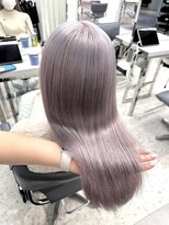 ユーフォリア 渋谷グランデ(Euphoria SHIBUYA GRANDE) ハイトーンカラー　艶感　シルバーカラー　髪質改善　ストレート