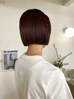 トナリ(tonari)&nbsp;丸くならないボブ×ブリーチなしレッドカラー