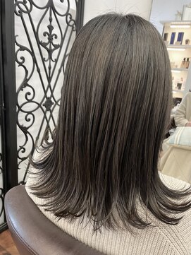 アミックス ヘアワークス 山口店(AMIX hair works) 柔らかさとくすみ感のあるヘアカラー