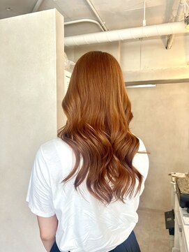 アジールヘア 東上野店(agir hair) オレンジブラウンカラー【上野】