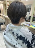 大人可愛い30代40代50代★大人ナチュラルマッシュショートボブ