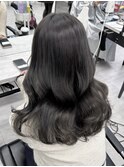 ダークグレージュカラー  アッシュグレー 透明感カラー