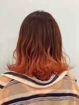 コワフェル ド エクセル 白楽店(la coiffure de excel)&nbsp;袖オレンジグラデーションカラー