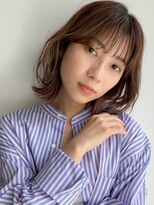 コカブ 本山(KOCHAB)&nbsp;外ハネロブ/くびれスタイル/ベージュカラー[ボブ/ショート]