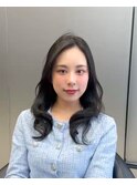 韓国ヘア/レイヤーカット/巻き髪/大人ミディアムヘア/福岡天神