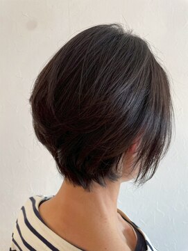 エヌアンドエー 春日部東口店(hair shop N&A) 大人上品な大人レイヤースタイル/ショート/ボブ/ダークブラウン