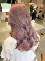 サンク 原宿 表参道(cinq)&nbsp;ピンクベージュピンクミルクティーブリーチありダブルカラー