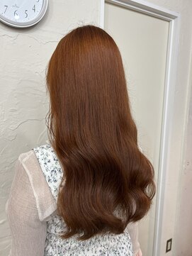 アジールヘア 北千住駅西口店(agir hair) オレンジカラーTokyo salon kitasenjyu