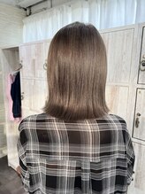 シャイン ヘア ブレンド 二子玉川(Shine hair blend) 切りっぱなし×グレージュカラー