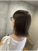【オリーブブラウン×ボブ】