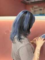 ダズリングディア(Dazzling Deer)&nbsp;ブルー／ブラック／デザインカラー／レイヤーカット／学割