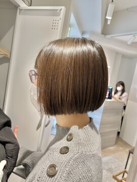 ブロッサム 保谷(Blossom) ◎ぷつっとストレートボブ×抜け感オリーブグレージュ