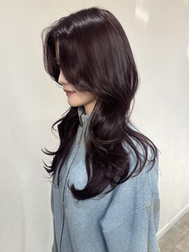 レイヤーカット／髪質改善／桑名レイヤー/韓国/顔周り/ロング
