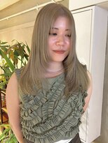 GAME天神ダブルカラー/ブリーチ/ケアブリーチ/ハイブリーチ/ブリーチなしダブルカラー ダブルカラー/ケアブリーチ/ミルクティーベージュ/レイヤー/天神