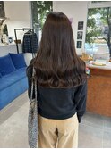 黒髪暗髪アッシュオリーブゆるふわ美シルエットロング20代30代