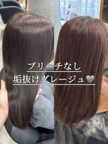 リーオオサカ(Lee Osaka)&nbsp;【赤みが苦手な方におすすめ】ブリーチなし透明感カラー/kana