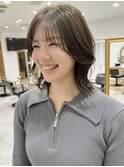 [くびれボブ×アッシュブラウン]