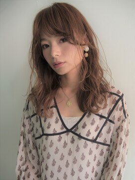 ネイビー チャムズ 久留米(NAVY chums) 久留米【NAVY】　くせ毛風ウェーブミディ