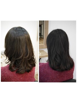ヘアサロン ササ(hair salon sasa) セミロング パーマスタイル