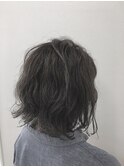 くせ毛×ダークグレージュ