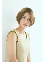大人カジュアルなヘルシーベージュショート[銀座]