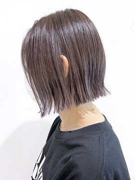 アイティーバイアルバム 藤沢店(IT by ALBUM) グレージュボブ_カーキグレージュマッシュショート_ba347591