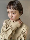 【PARK】束感ワイドショートバング×シアーベージュ