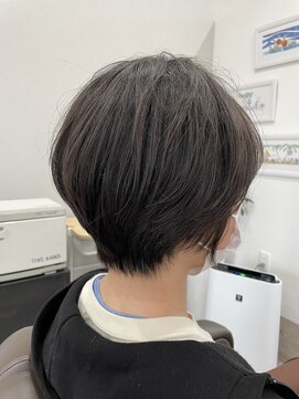 シークレットベースエヌ(Secret Base N) ブラウンカラーマニッシュ透明感小顔ショートウルフ20代30代