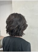 ボブヘアーの巻下ろし