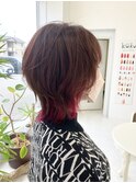 大人くびれボブ ウルフボブ 外ハネ ミディアム