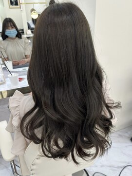 シェノン サントル(CHAINON CENTRE) グレージュカラー/シルキーベージュ/斜めバング[梅田/大阪]