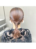 綺麗め☆タイトなローポニースタイル