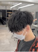縦落ちパーマスパイラルパーマ波巻きツイスト