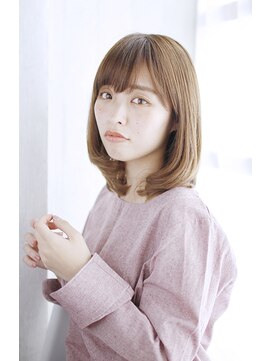 シュシュット(chouchoute) 韓国ボブレイヤーロンググレーベージュ黒髪質改善前髪パーマ/019