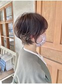 ゆとりショートくびれショートハンサムショートボブ丸みショート