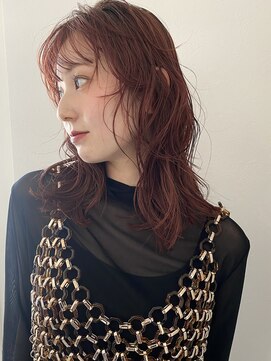 ソイ コンク 下北沢(soi conc) レッドブラウン_顔まわりレイヤー_