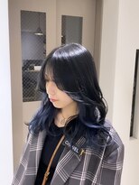 フレームプラス 御堂筋難波店(FRAME +)&nbsp;透明感インナー・青/黒