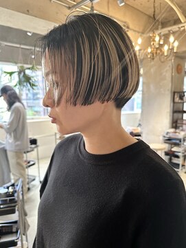 パーク(PARK) ミニボブショートボブハイライトアンブレラグラデーションカラー