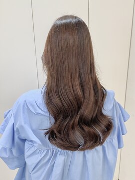 エムタニグチミュー(MTANIGUCHI Mieux) ロング/ナチュラルブラウン/トリートメント/韓国風巻き/顔周り